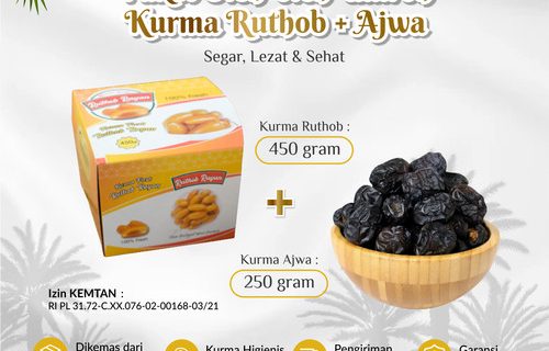 Kurma Ajwa Premium Organik : Kurma Beribu Manfaat Kesehatan