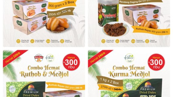 Toko Kurma Premium Terbaik Sedia Beragam Kurma Timur Tengah